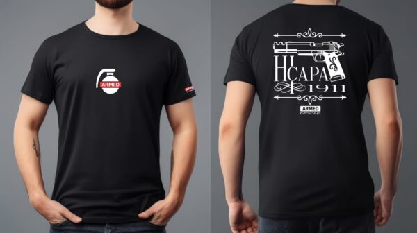Hi Capa 1911 Airsoft Style T-shirt - Image 2