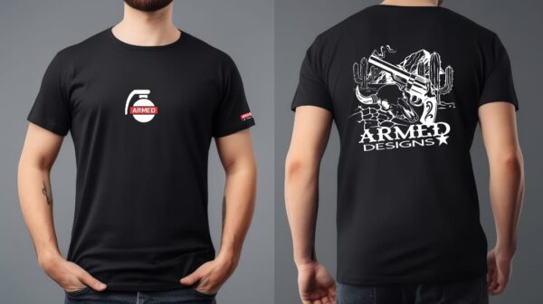 Wild West Armed Designs Logo Airsoft T-Shirt - Image 2
