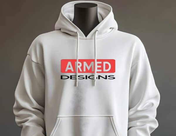 Armed Designs Airsoft Hoodie White