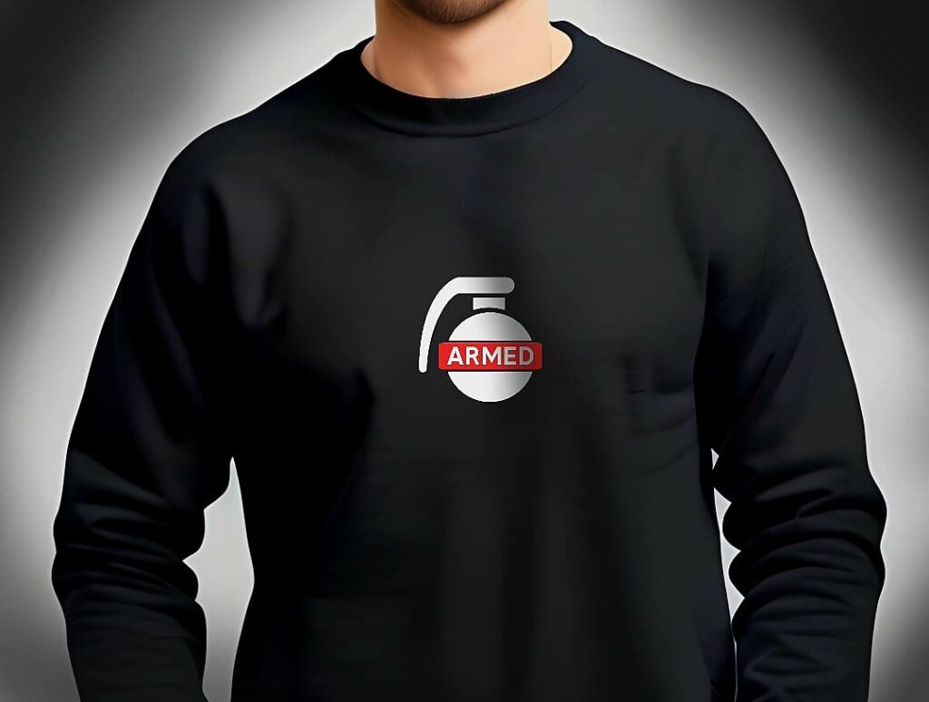 Armed Designs Airsoft Sweatshirt Black