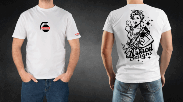 Pin up smg Airsoft T-Shirt - Image 3