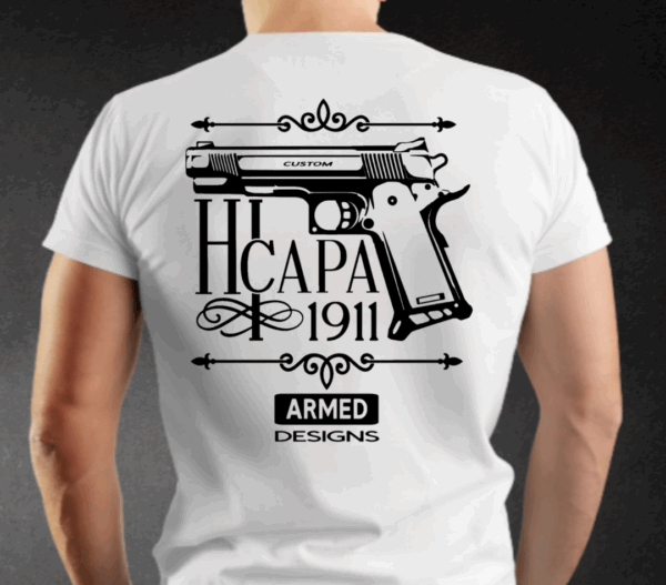 Hi Capa 1911 Airsoft Style T-shirt - Image 2